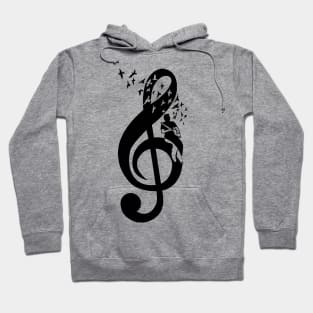 Treble Clef - Cigar Box Guitar Hoodie